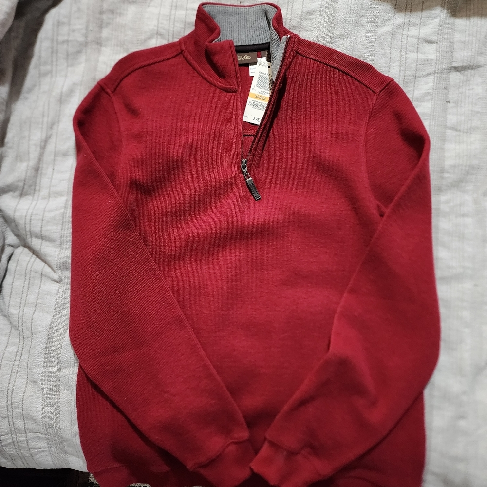 Mens nwt half zip sweater